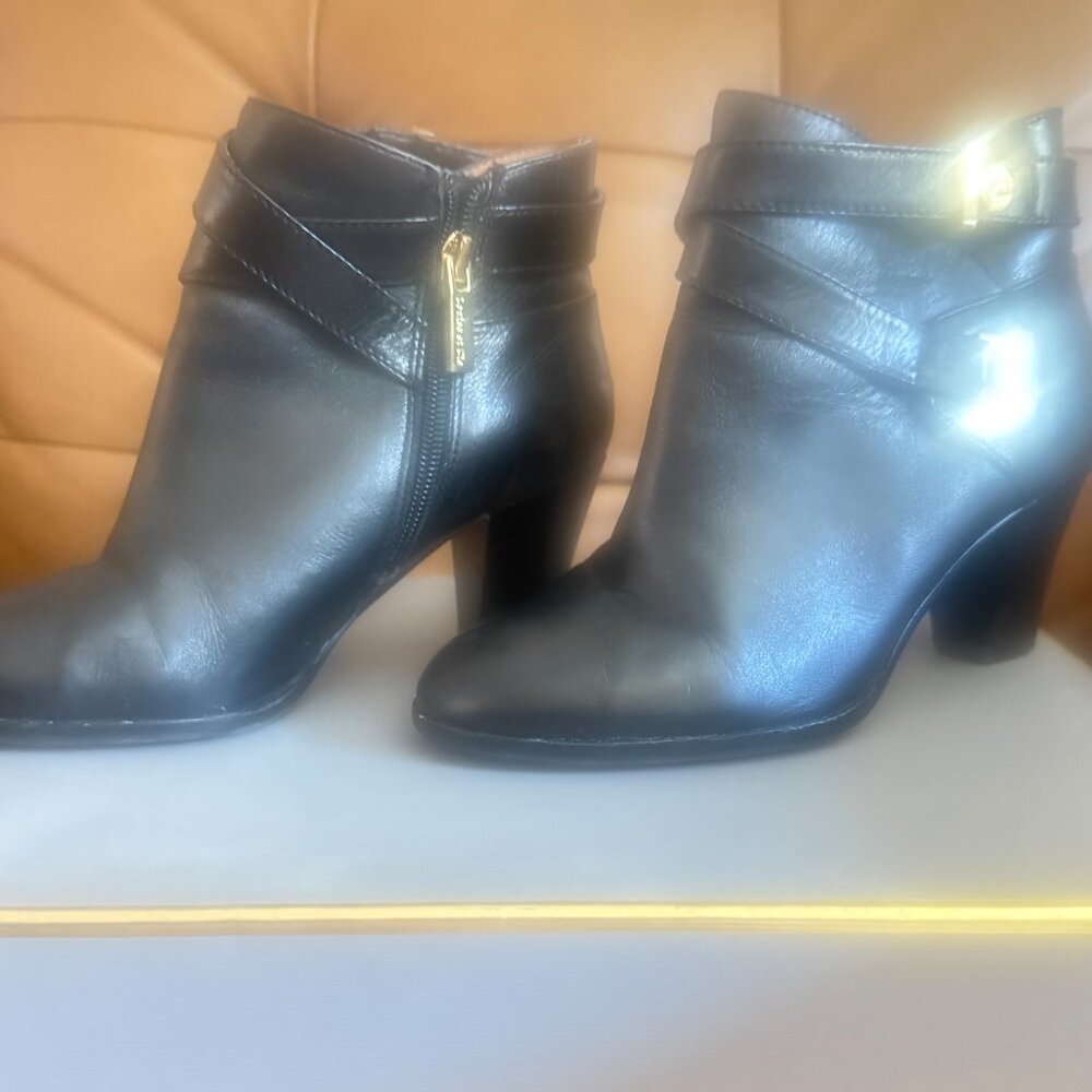 Louise et Cie Black Leather Ankle Boot Bootie Size 6 - Picture 5 of 7